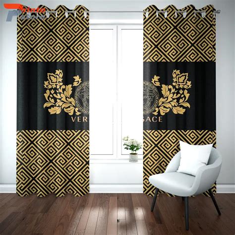 Versace medusa pattern luxury fashion window curtain home 